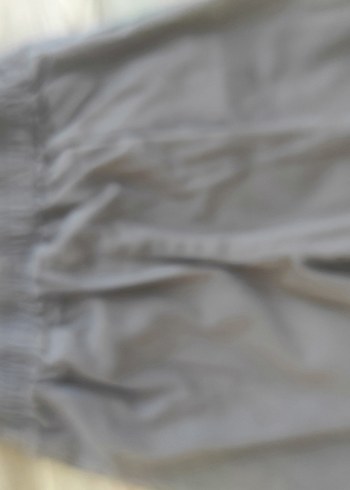 Düğmeli Bej Keten Kadın şortlu etek - Görsel 4