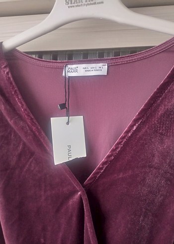 Bordo kadın bluz Paul Mark - Görsel 3