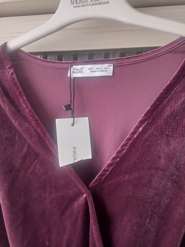 Bordo kadın bluz Paul Mark - Görsel 3