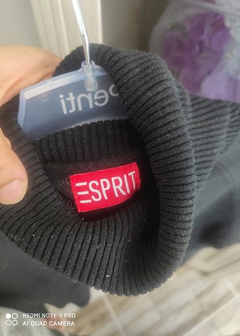 Esprit Kadın Siyah Boğazlı Triko Kazak