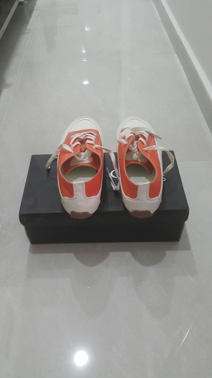 39 Beden turuncu Renk deri ayakkabı 