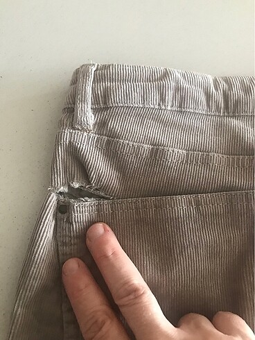38 Beden Kadife ispanyol paça pantalon