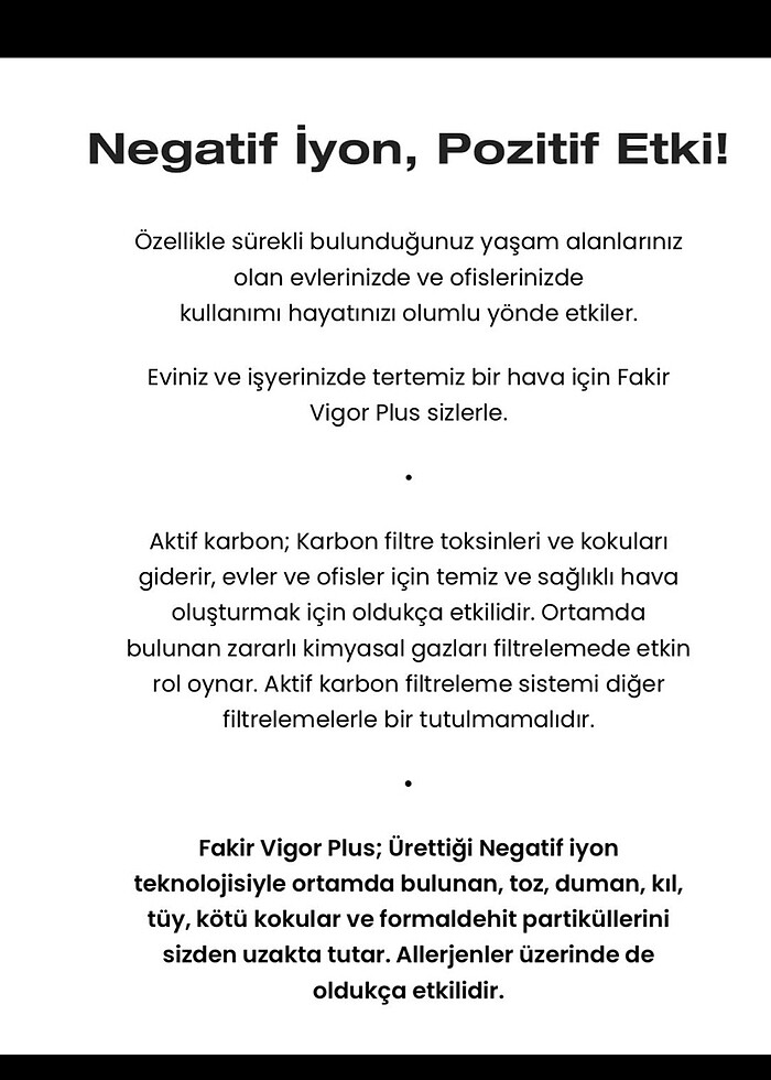 Fakir hava temizleyici - Görsel 4