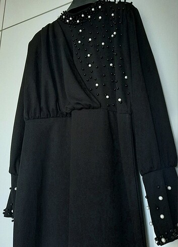 Siyah tesettür abiye elbise 