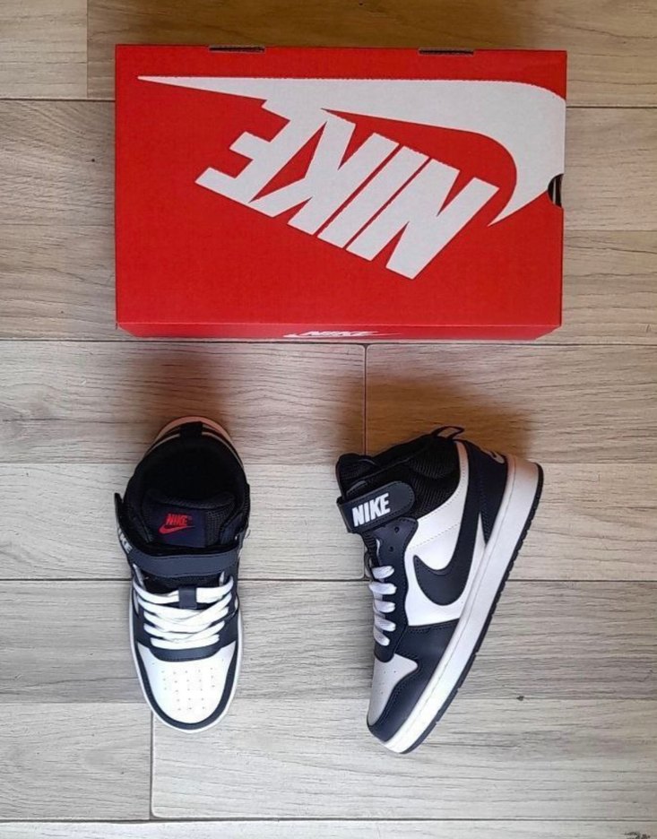 Nike Beyaz Siyah Dolgu Topuklu Spor Ayakkabı - Görsel 4