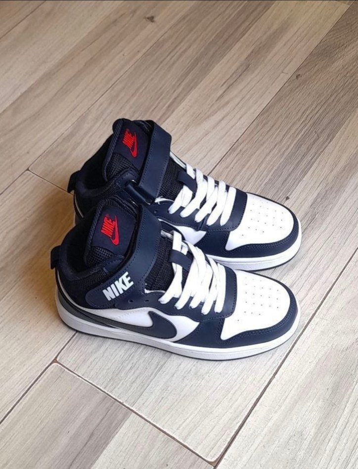 Nike Beyaz Siyah Dolgu Topuklu Spor Ayakkabı - Görsel 3