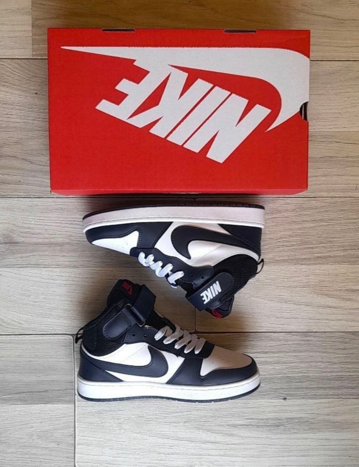 Nike Beyaz Siyah Dolgu Topuklu Spor Ayakkabı - Görsel 5