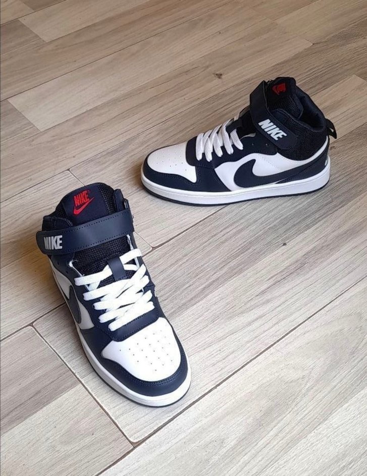 Nike Beyaz Siyah Dolgu Topuklu Spor Ayakkabı - Görsel 2