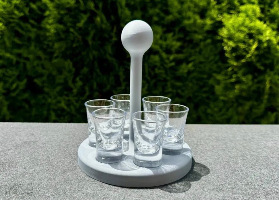 Siyah Standlı 6'lı Shot Bardak Seti - Görsel 2