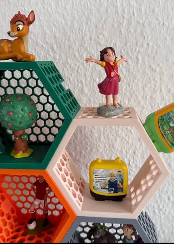 Renkli Altıgen Lego Raf Seti - Görsel 4