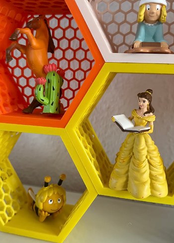 Renkli Altıgen Lego Raf Seti - Görsel 6