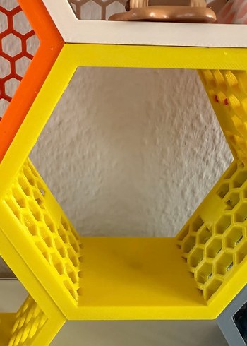 Renkli Altıgen Lego Raf Seti - Görsel 8