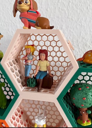 Renkli Altıgen Lego Raf Seti - Görsel 3