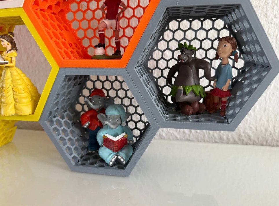 Renkli Altıgen Lego Raf Seti - Görsel 5