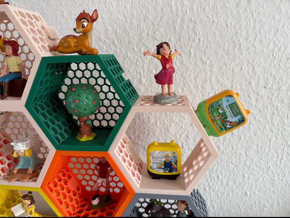 Renkli Altıgen Lego Raf Seti - Görsel 4