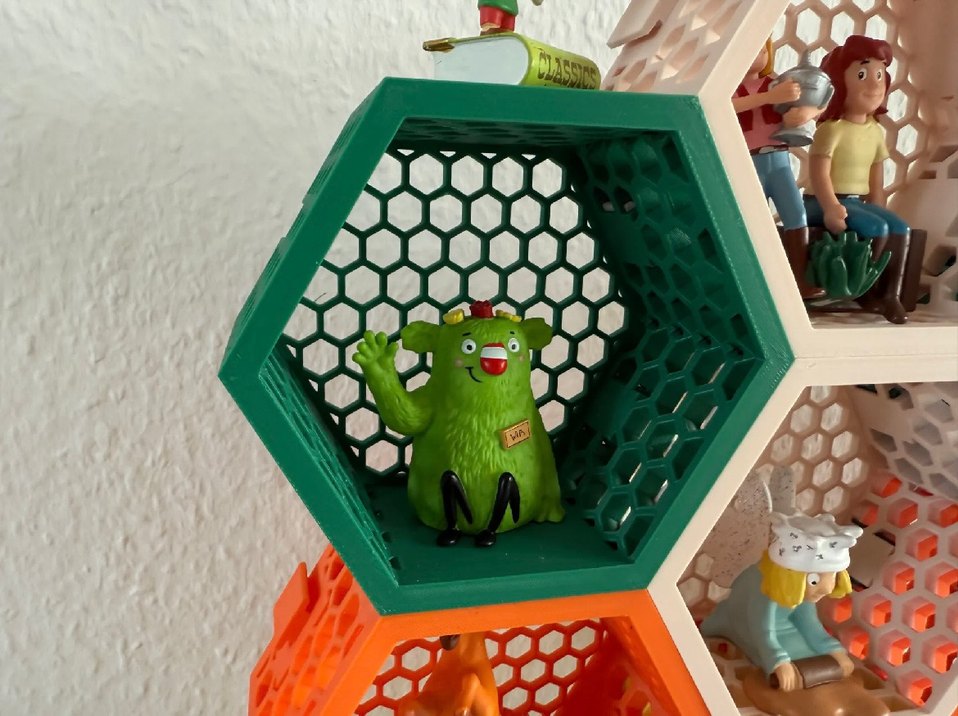 Renkli Altıgen Lego Raf Seti - Görsel 2