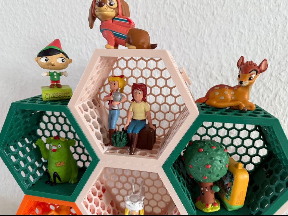 Renkli Altıgen Lego Raf Seti - Görsel 3