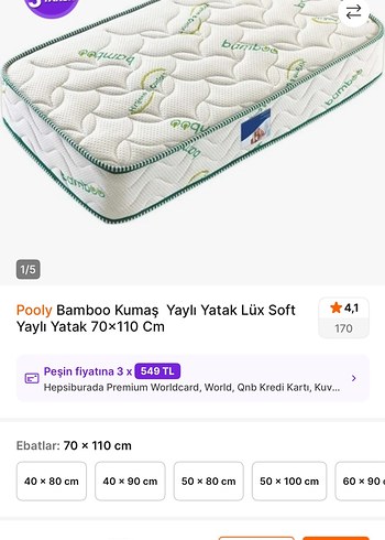 Bamboo yatak - Görsel 3