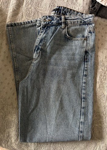 Gri Mavi Kadın Midi Denim Pantolon