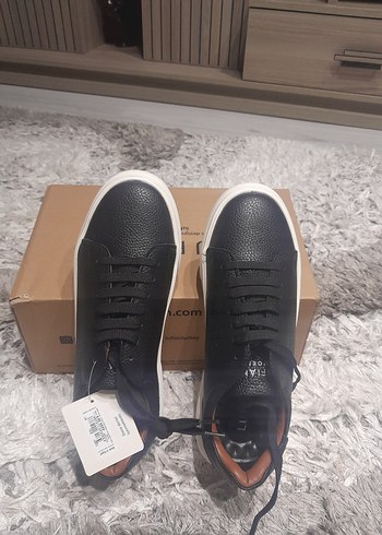 Siyah Bağcıklı erkek Spor Ayakkabı - Görsel 2