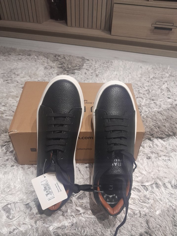 Siyah Bağcıklı erkek Spor Ayakkabı - Görsel 2