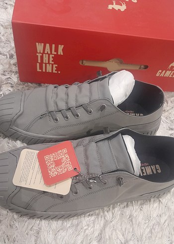 Gri Erkek Spor Ayakkabı Tokalı - Görsel 3