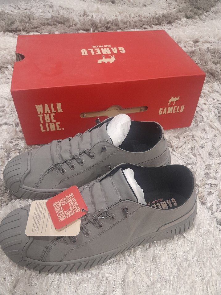 Gri Erkek Spor Ayakkabı Tokalı - Görsel 4