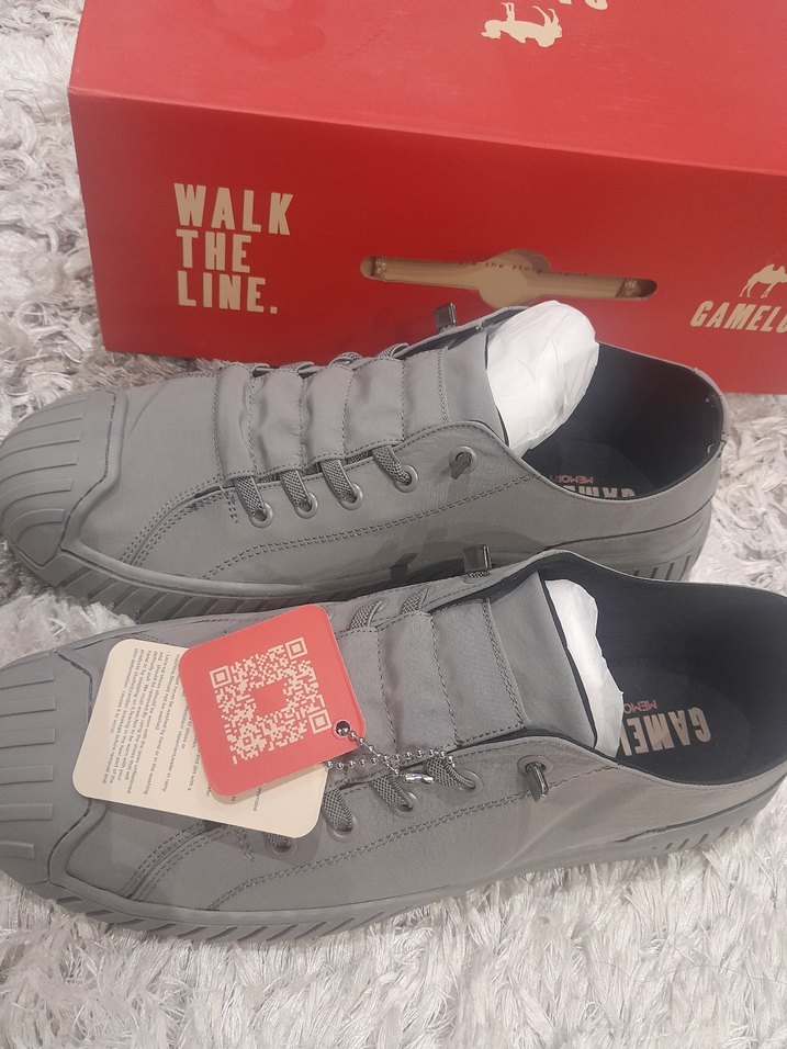 Gri Erkek Spor Ayakkabı Tokalı - Görsel 3