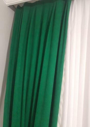 Koyu Yeşil Düz Perde - Görsel 3