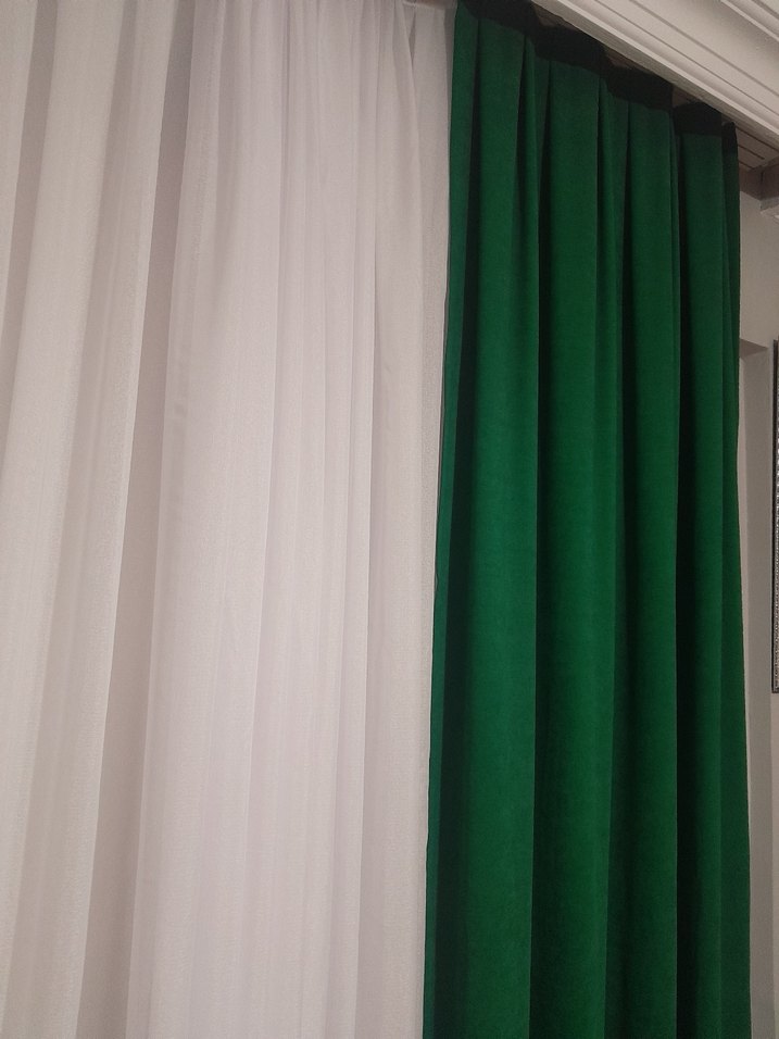 Koyu Yeşil Düz Perde - Görsel 4