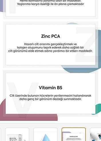 Diğer Roox Beauty Yaşlanma Karşıtı Yoğun Nemlemdirici Hyaluronik Asit