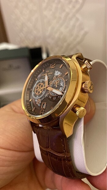Nacar marka orijinal erkek saati - Görsel 5
