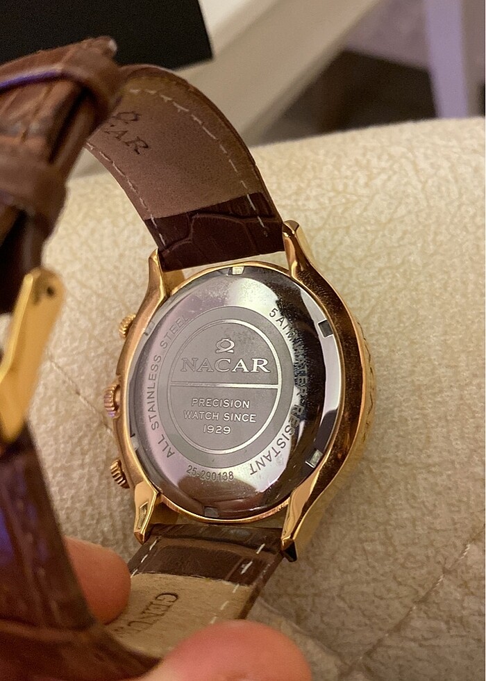 Nacar marka orijinal erkek saati - Görsel 4