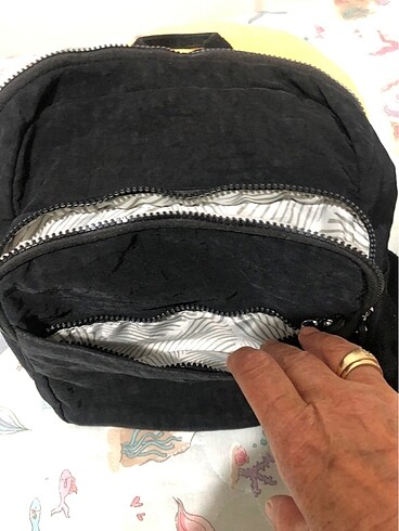 Smart Bags Hakiki krınkıl sırt çantası orta boy siyah