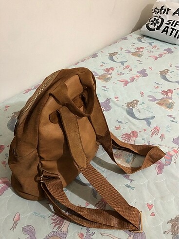 Diğer Hakiki süet taba renk sırt çantası