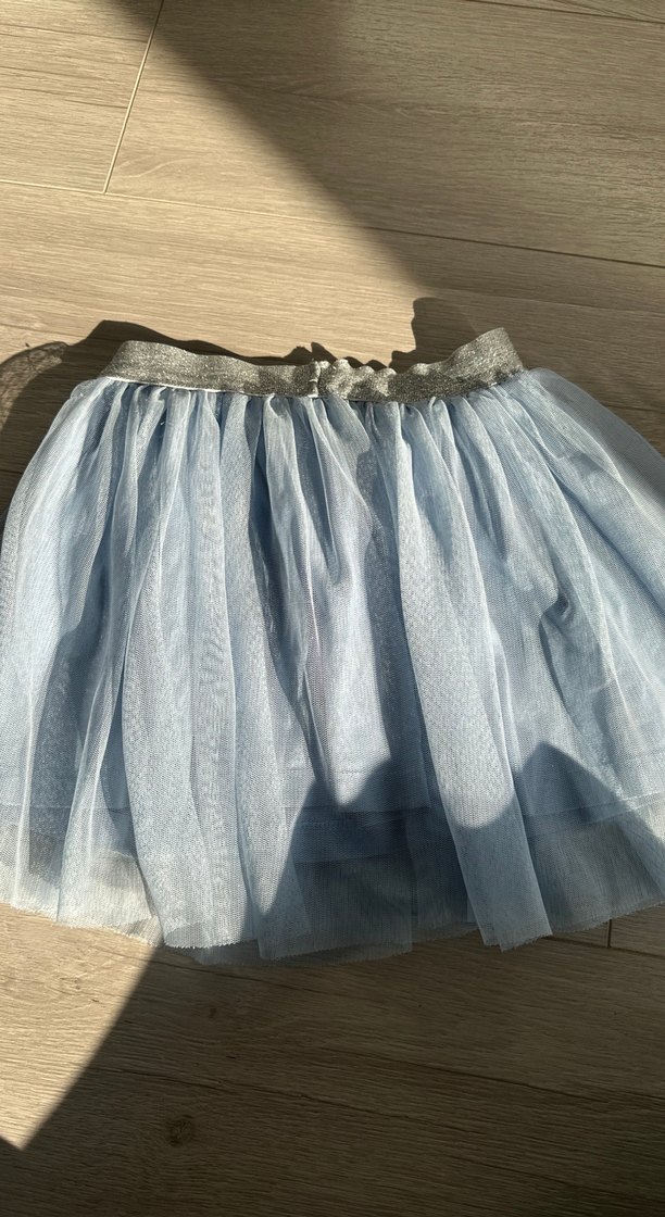 Mavi Nakışlı Bohem Kız Eteği - Görsel 2