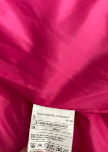 Kız Çocuk Parlak Pembe Kapüşonlu Mont - Görsel 4