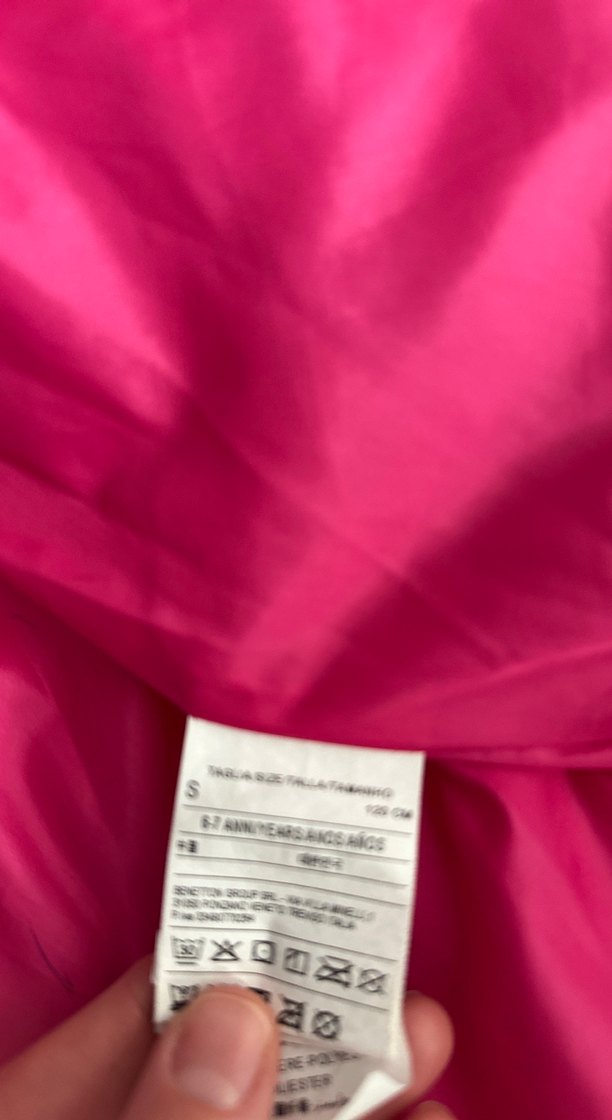 Kız Çocuk Parlak Pembe Kapüşonlu Mont - Görsel 4