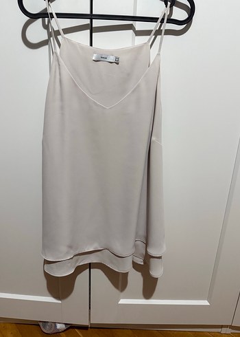 Sarar marka Bej Askılı Salaş Şifon Bluz - Görsel 3