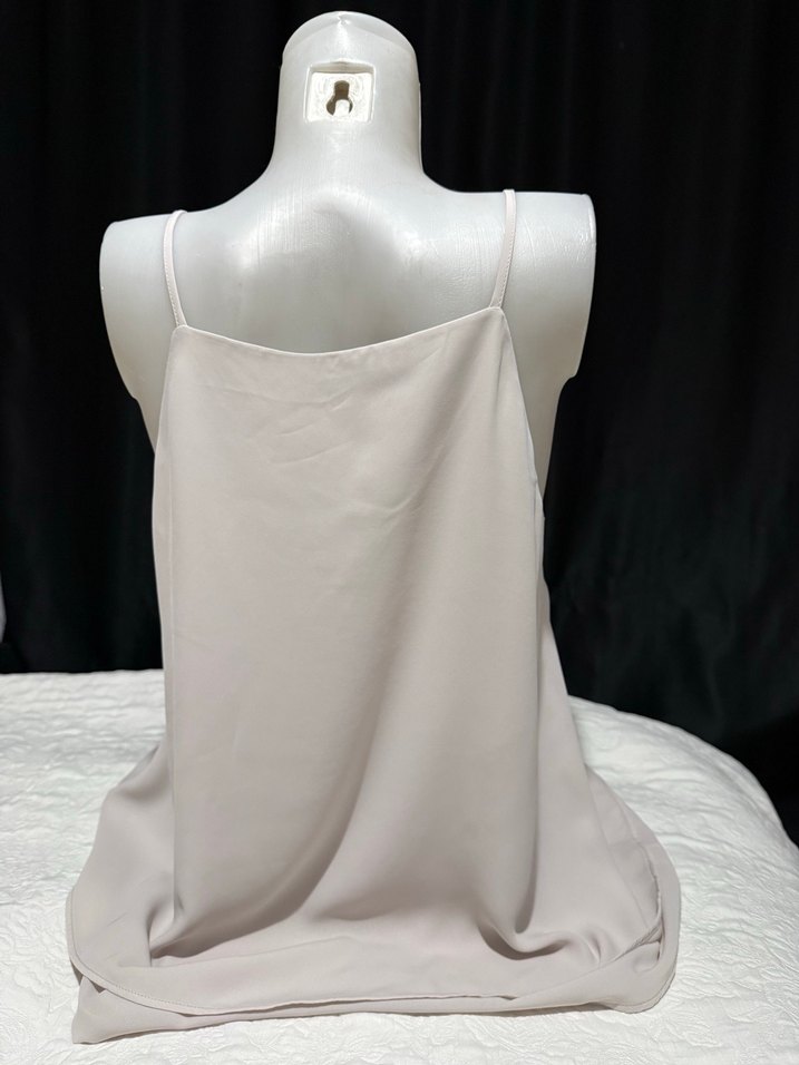 Sarar marka Bej Askılı Salaş Şifon Bluz - Görsel 2