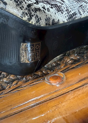 Yılan Desenli Siyah Yüksek Topuklu Kadın Ayakkabı - Görsel 8