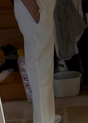 Ekol Bej Kadın Midi Kumaş Pantolon - Görsel 3