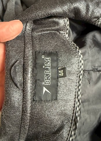 Siyah Suni Deri ,Yandan düğme detaylı Uzun Trençkot - Görsel 7