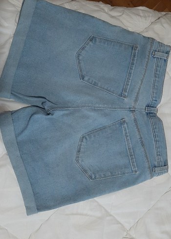 m Beden Açık Mavi Mini Denim Şort