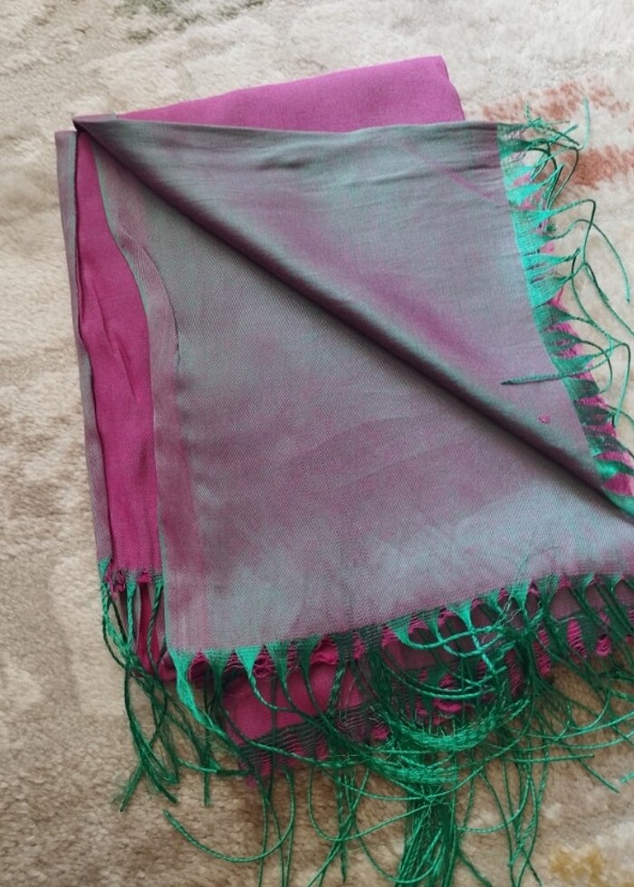 Pembe - Sarı şal - Görsel 2