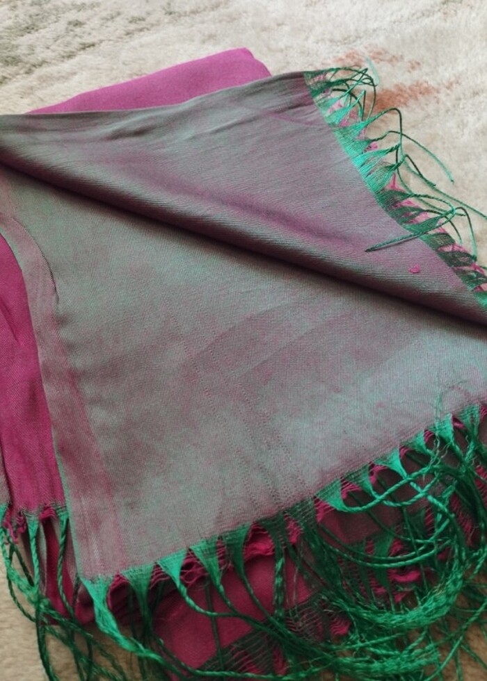 Pembe - Sarı şal - Görsel 3