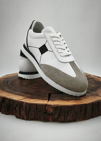 Beyaz Gri Erkek Spor Ayakkabı - Görsel 3