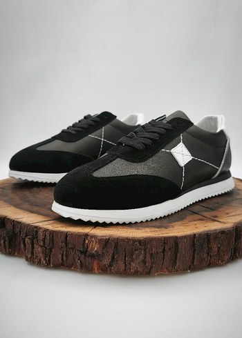 Siyah Gri Spor Erkek Sneakers - Görsel 5