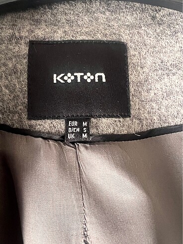 m Beden KOTON GRİ CEKET