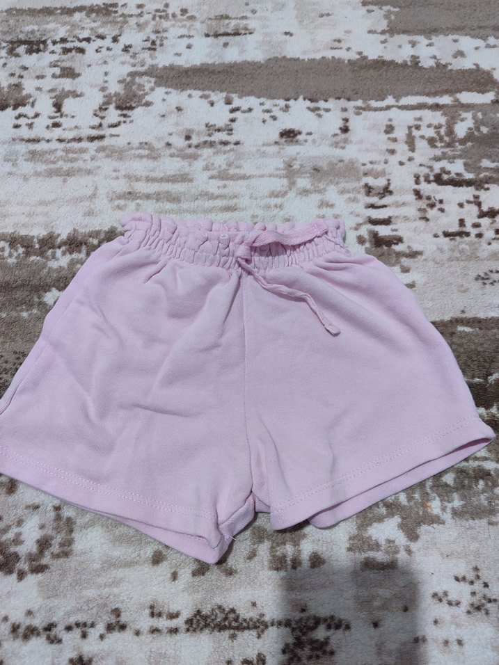 Nakışlı Fırfırlı Mavi Kız Şortu - Görsel 3